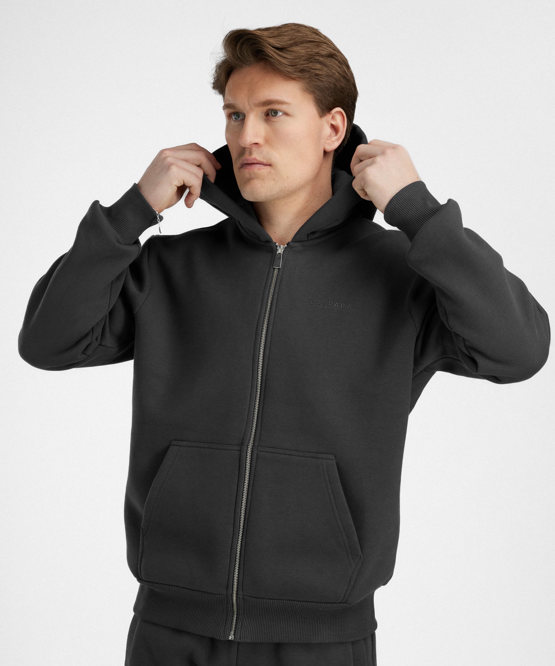 M. Cosmo Zip Hoodie - Anthracite